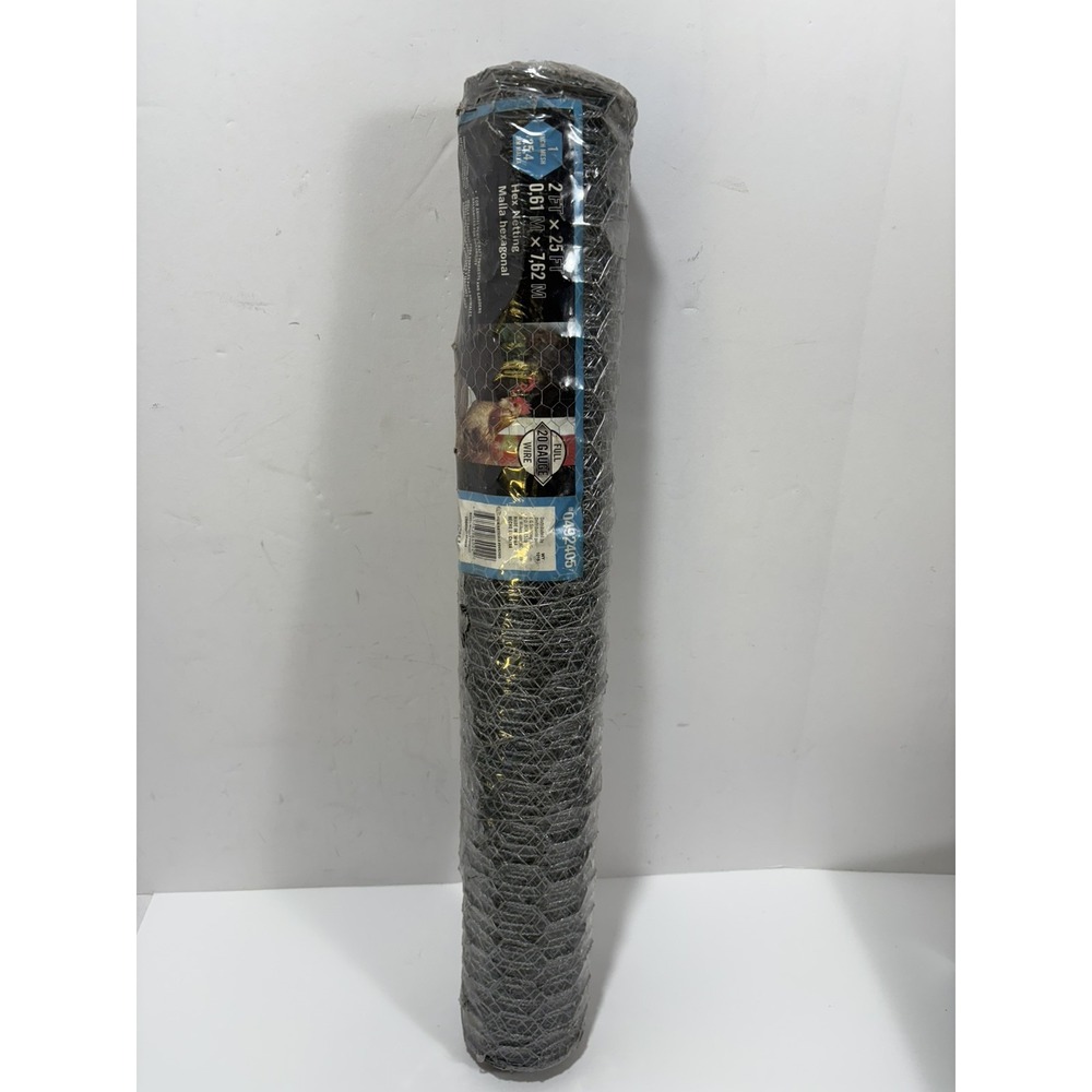 25 Feet x2feet  20 Gauge Wire Fence Chicken Hex Netting Mala Hexagonal Blue Hawk